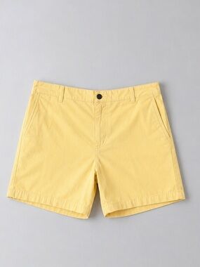 Brooks Brothers Mens Shorts 38 Butter Yellow Beachy Preppy Coastal Euro Summer